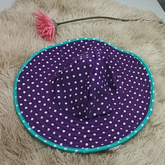 Ruffle Butts Other - Ruffle Butts Girl Reversible Polka Dot Hat SZ 3T-6